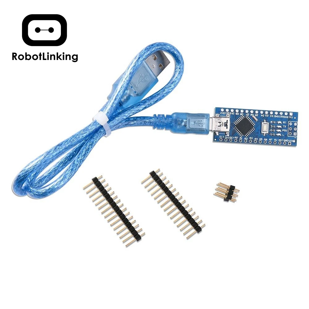 Для Arduino Nano V3.0, Nano board CH340/ATmega328P с usb-кабелем, совместим с Arduino Nano V3.0(Nano x 1+ кабель