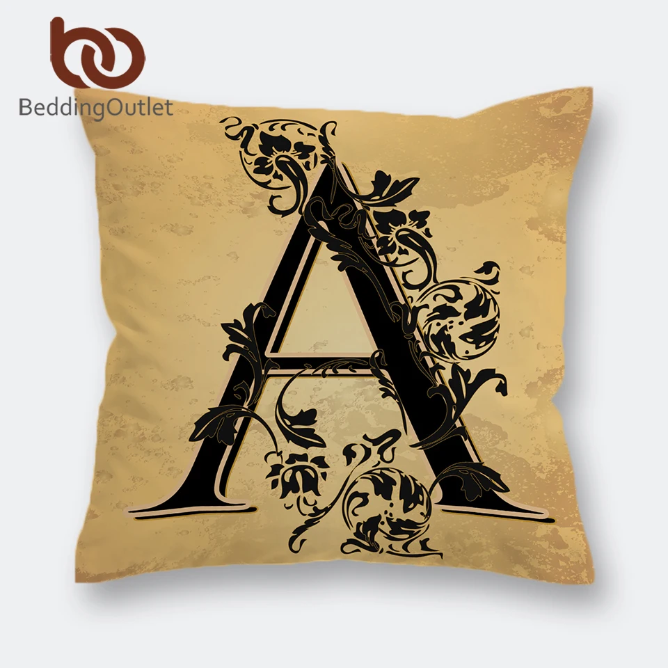 BeddingOutlet декоративная наволочка с буквенным принтом английский женский чехол для