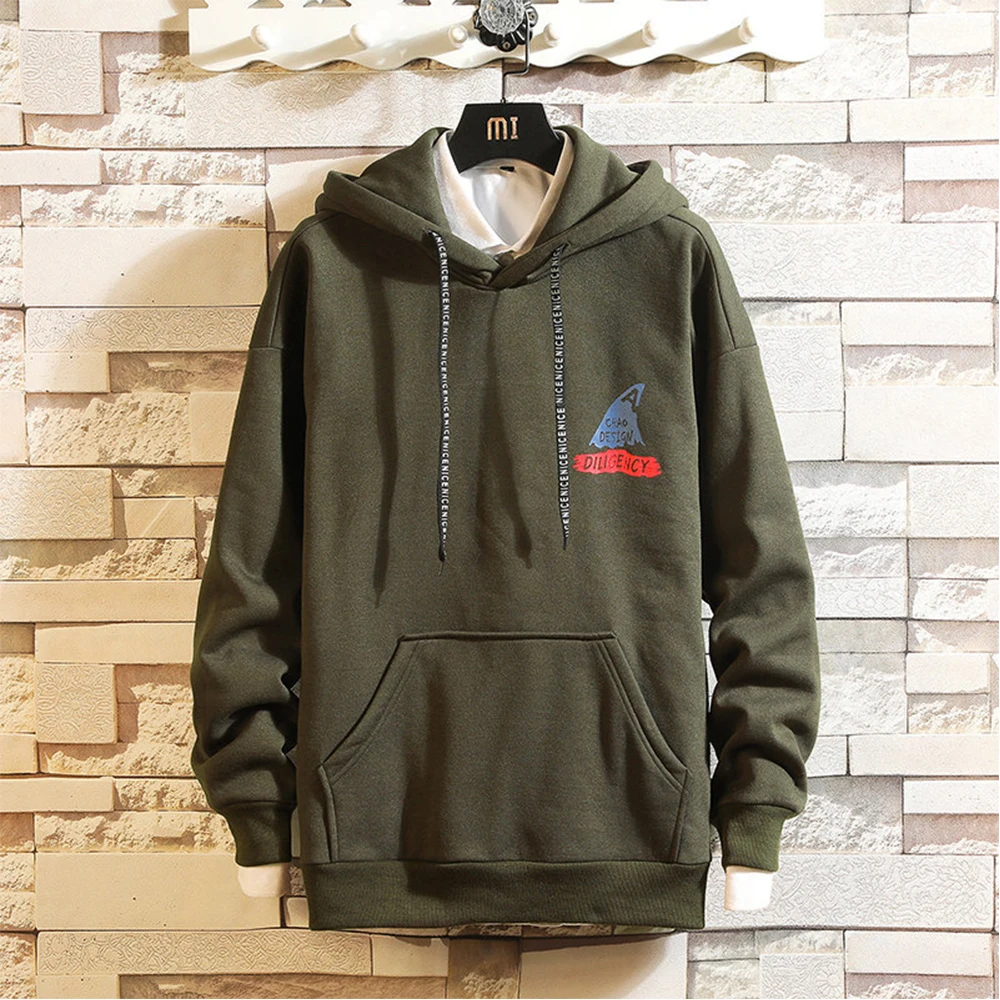 

Streetwear Man New Fashion Hoodie Large Size Print Sweatshirts Warm Coat Casual Comfortable Male Hoodies