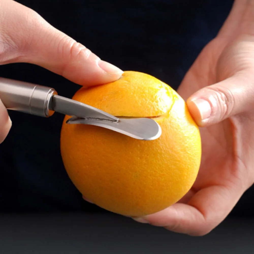 

Stainless Steel Orange Citrus Peelers with Curved Handle Stainless Steel Orange Slicer Cutter Peeler for Kitchen Gadget1