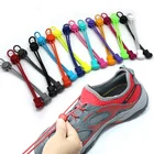 Резиновые шнурки для кроссовок, эластичные, без завязывания, для прогулок и бега, для детей и взрослых