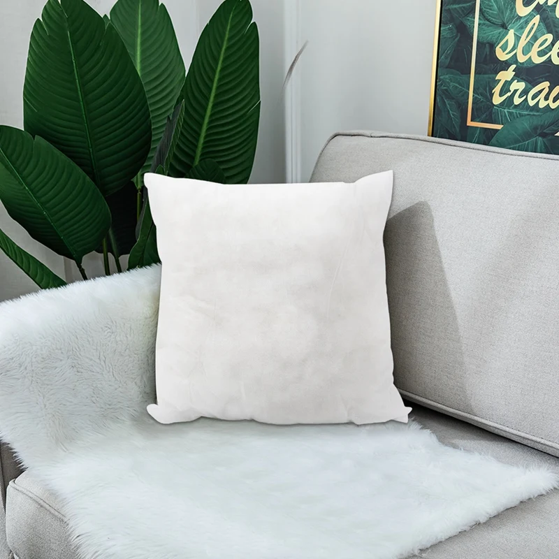 Подушка из полипропилена и хлопка 45 х45 см | Дом сад