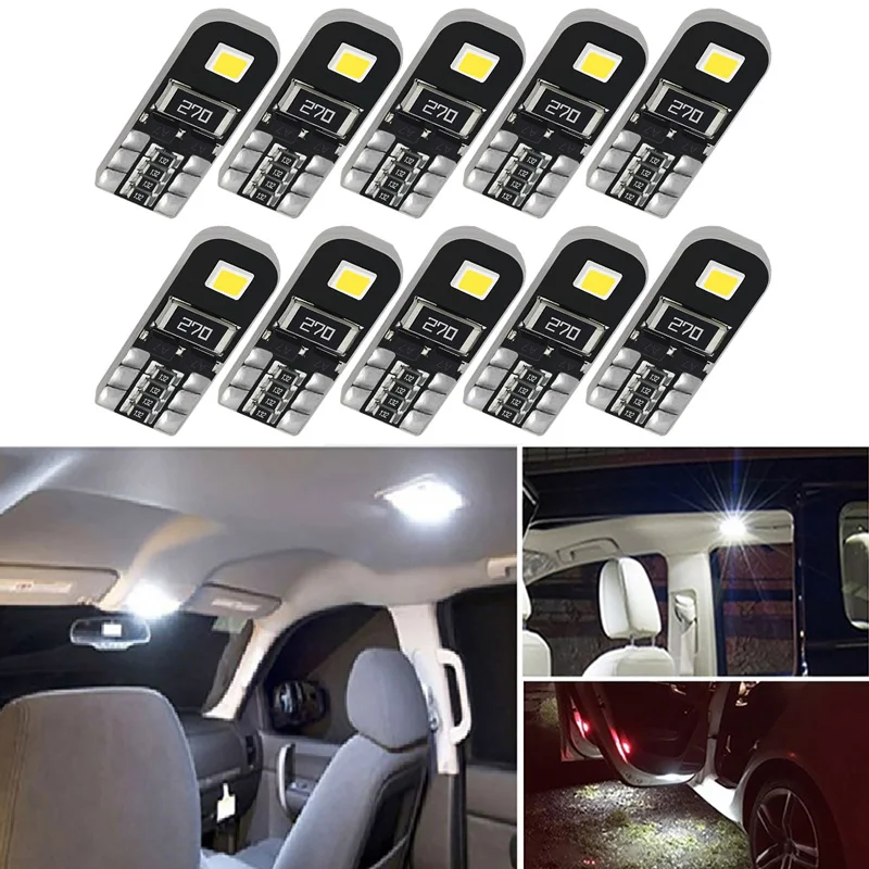 Светодиодная паркосветильник лампа CANBUS T10 W5W для Hyundai Tucson 2017 Santa Fe Elantra Getz I20 Sonata Ix25