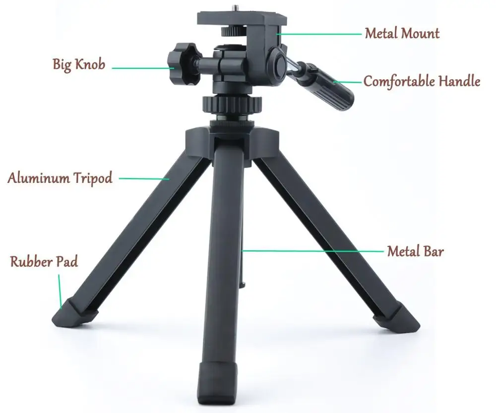 

Gosky Heavy Duty Adjustable Table Top Tripod Scope scopes Binoculars Telescope DSLR Cameras Other Device