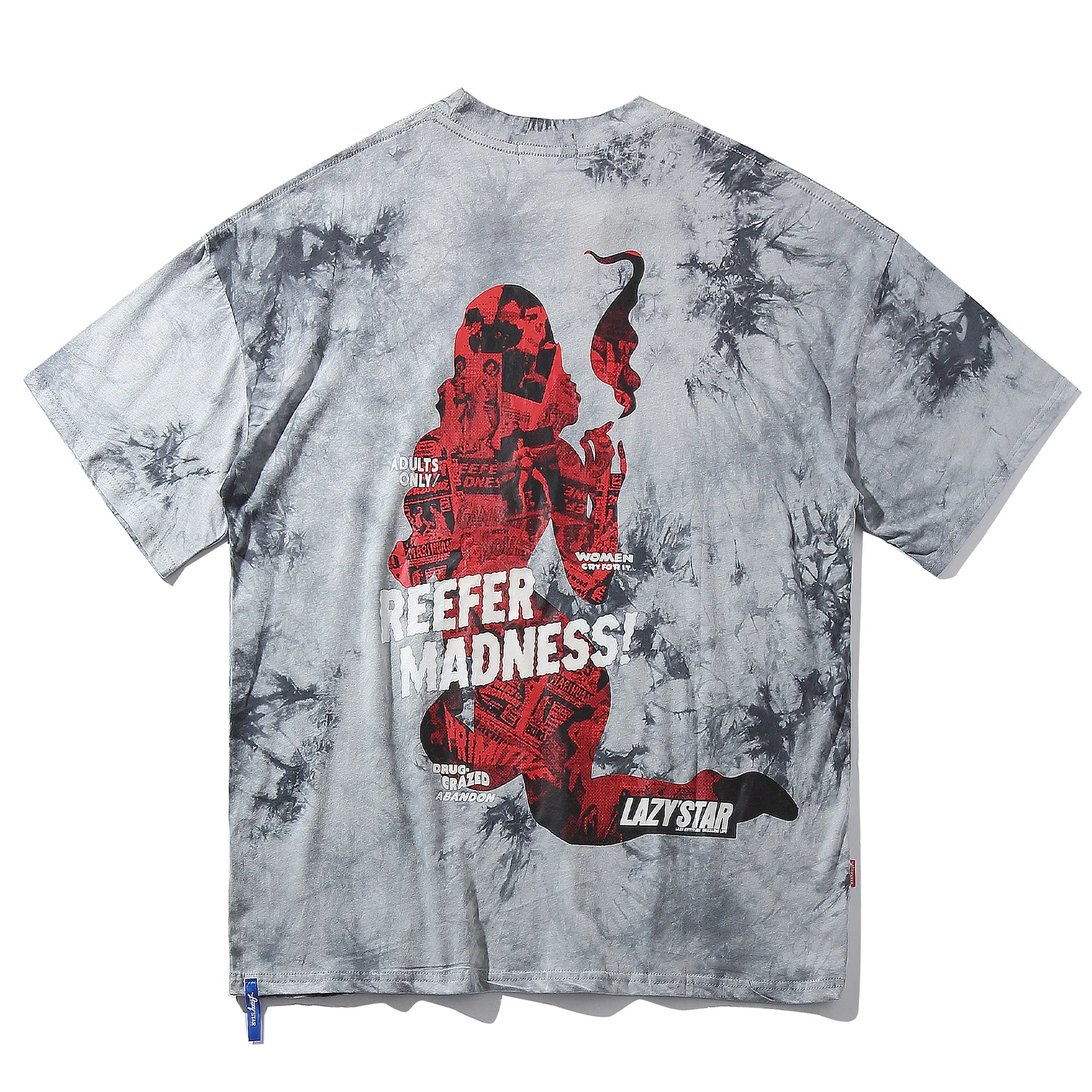 Футболка мужская в стиле хип хоп с принтом силуэтов и умирания уличная одежда