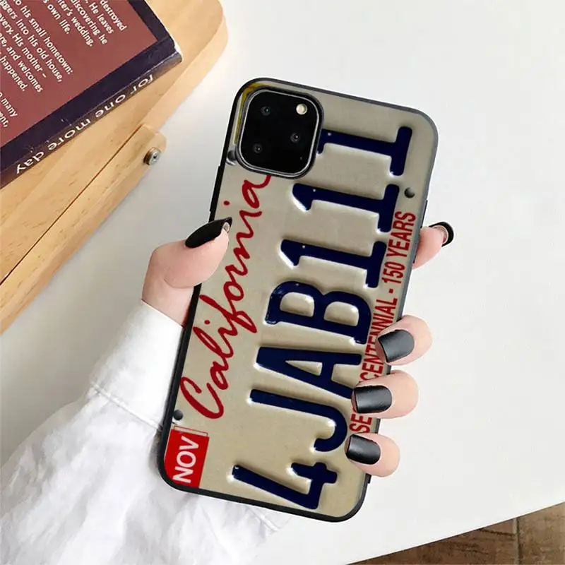 Чехол для телефона с номерным знаком Нью-Йорка iphone 13 8 7 6 6S Plus X 5S SE 2020 XR 11 12 pro XS MAX -
