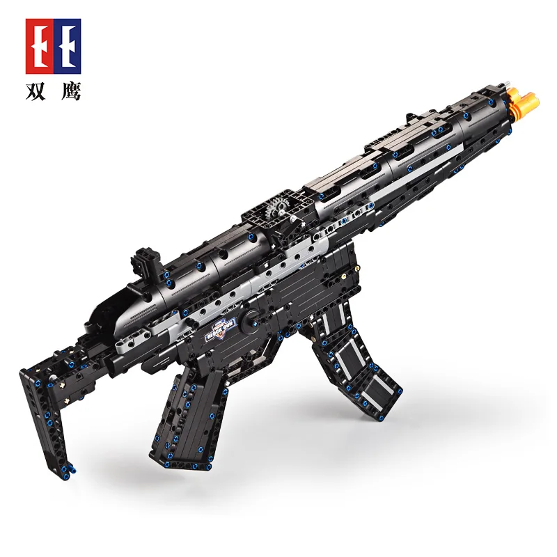 Игрушечный пистолет MP5 полицейский пулемет спецназа модель оружия собранные
