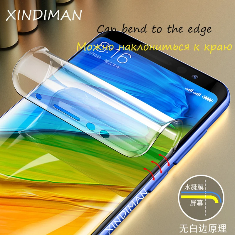 XINDIMAN 3 шт. мягкая Гидрогелевая пленка для xiaomi redmi note7 передняя+ задняя+ пленка для объектива камеры для xiaomi redmi note7pro Защитная пленка для экрана