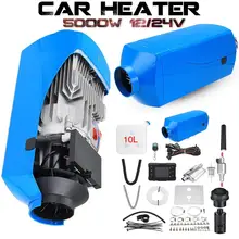 5KW обогревателя автомобиля 12 V/24 V дизелей обогреватель стояночный отопитель с Дистанционный пульт с lcd монитор для жилой автофургон прицеп грузовики, лодки