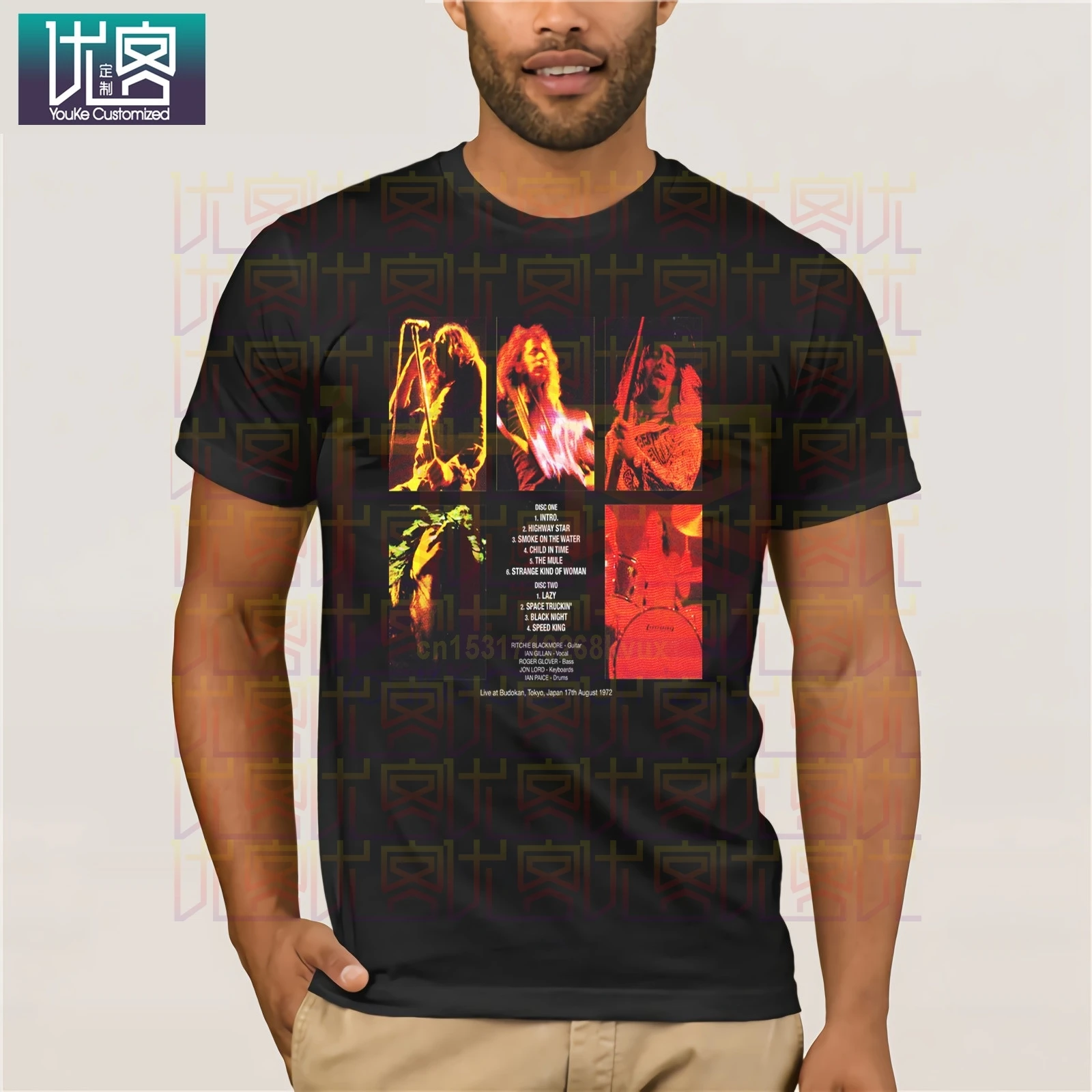 Definitive Budokan 1972 Than Blue Humor футболка 100% хлопковые топы Забавные футболки с графикой
