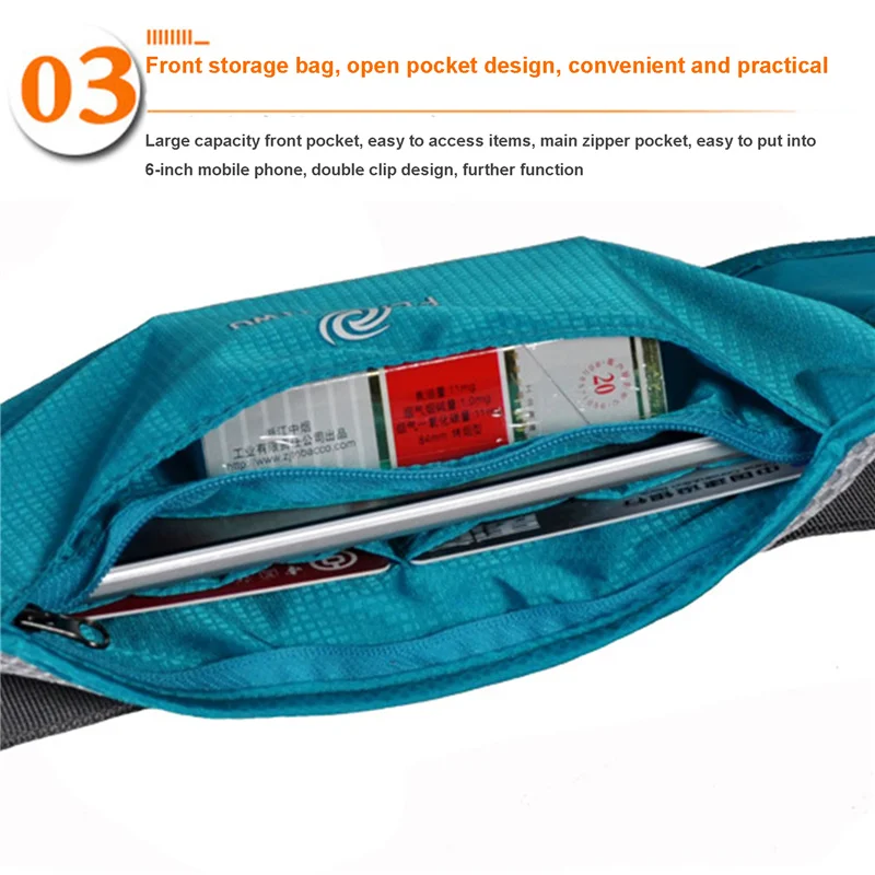 Портативная поясная сумка унисекс для спорта на открытом воздухе ультратонкий