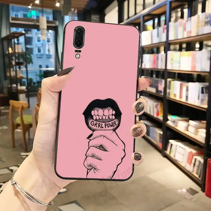 

Feminism feminist girl power Phone Case For Huawei honor Mate P 10 20 30 40 i 9 8 pro x Lite smart 2019 nova 5t