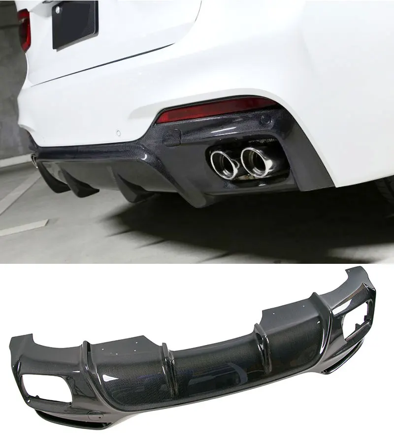 Задний спойлер из углеродного волокна с диффузором для губ Подходит BMW F16 X6 M