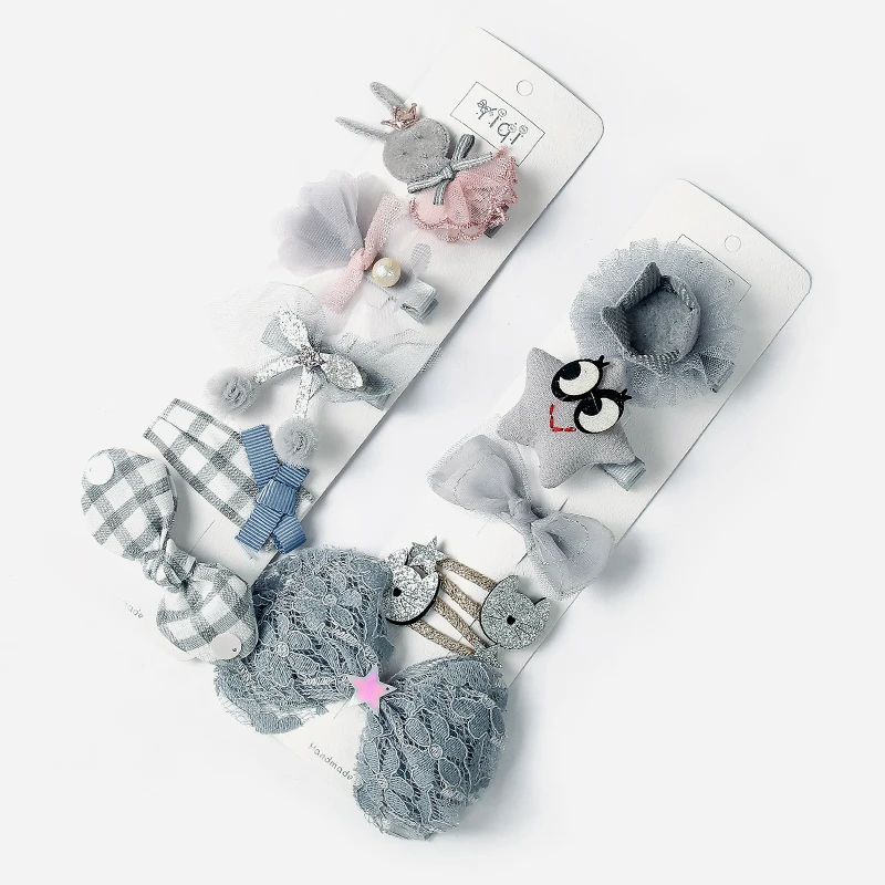 M MISM Mesh детские наборы аксессуаров для волос бант принцессы заколки девочек с