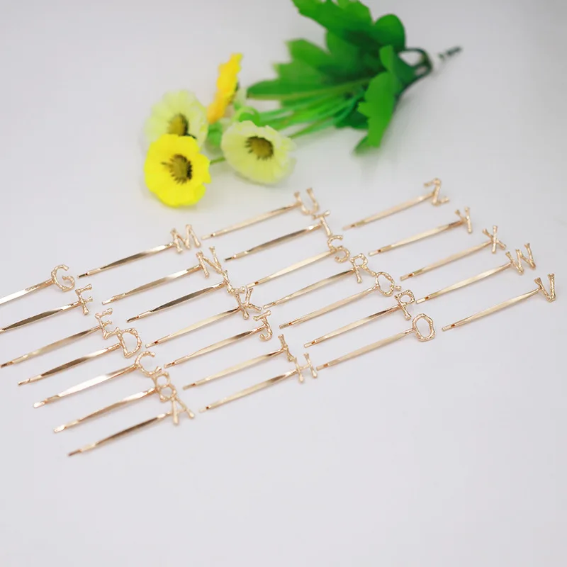 Ins в европейском и американском стиле Простые В ретро Универсальные зажим письма