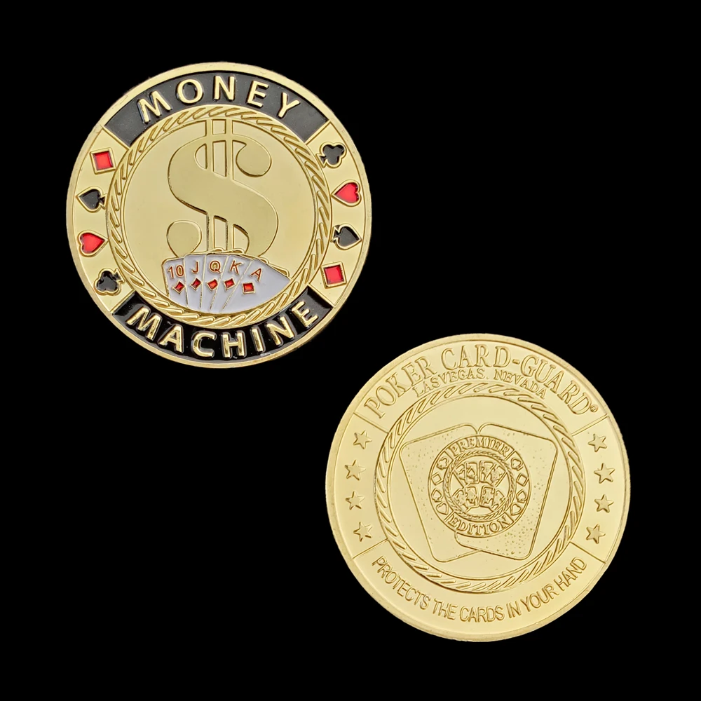 Развлекательная 3D Покерная фишка Royal Straight Flush цветная металлическая монета для