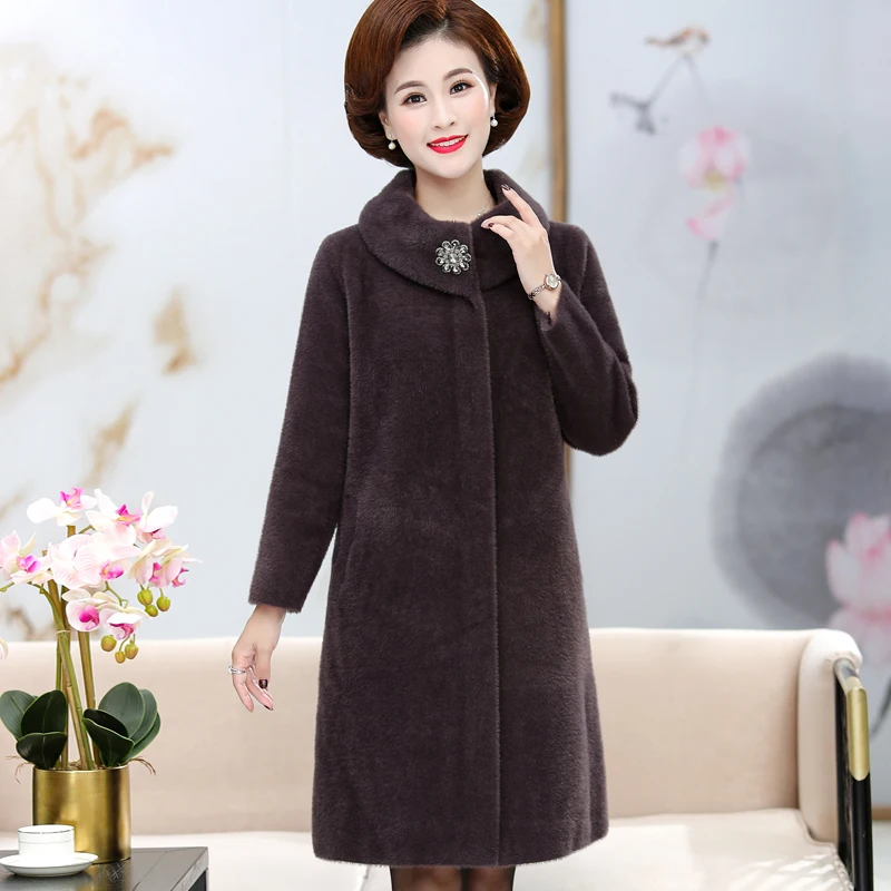 Женская зимняя длинная куртка высококачественное толстое пальто из