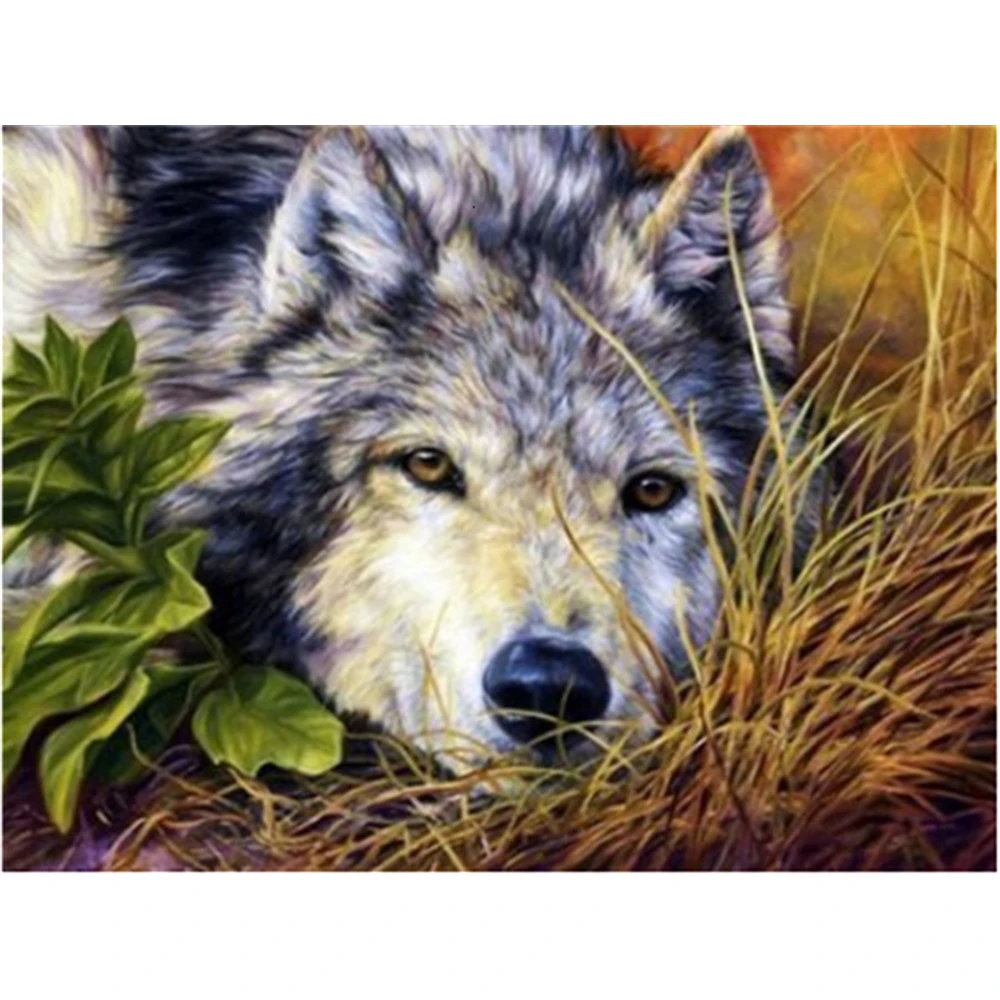 

Набор для вышивки крестиком 11CT с изображением волка