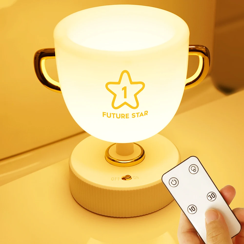 

LED Desk Lamp Foldable Dimmable Touch Trophy Table Lamp Reading Learning Bedroom Night Light Indoor Atmosphere Light