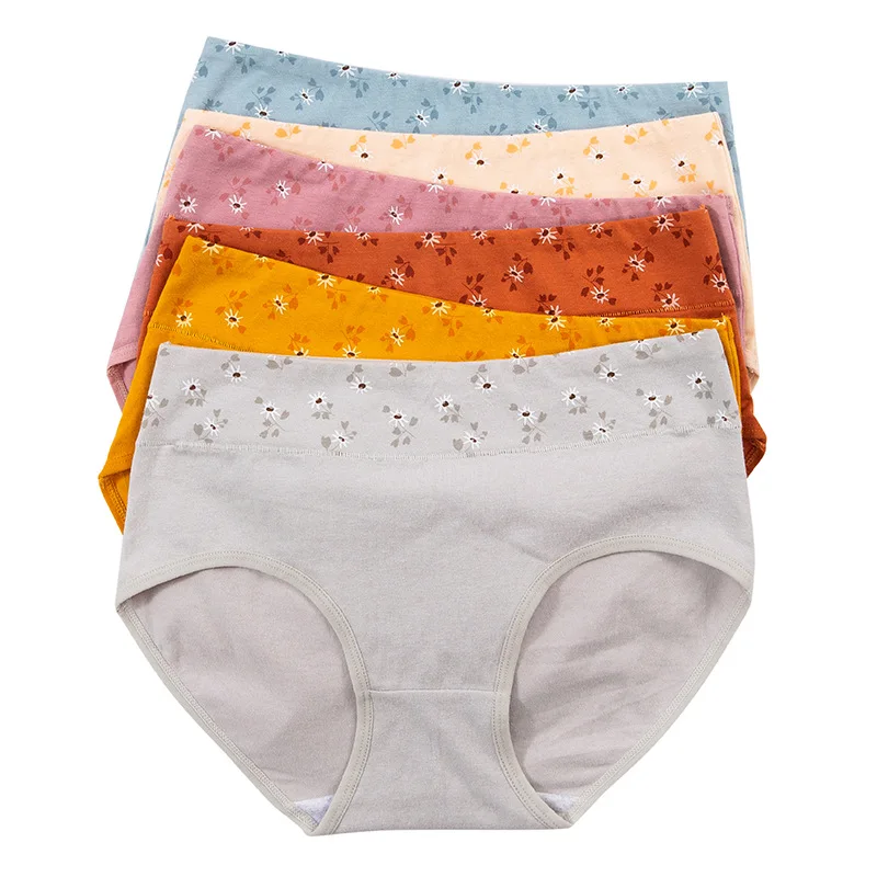 

Woman Cotton Sexy Seamless Panties Printed Underwear Girls Mid Waist Panties Intimate Lingerie Breathable Panties NK2128