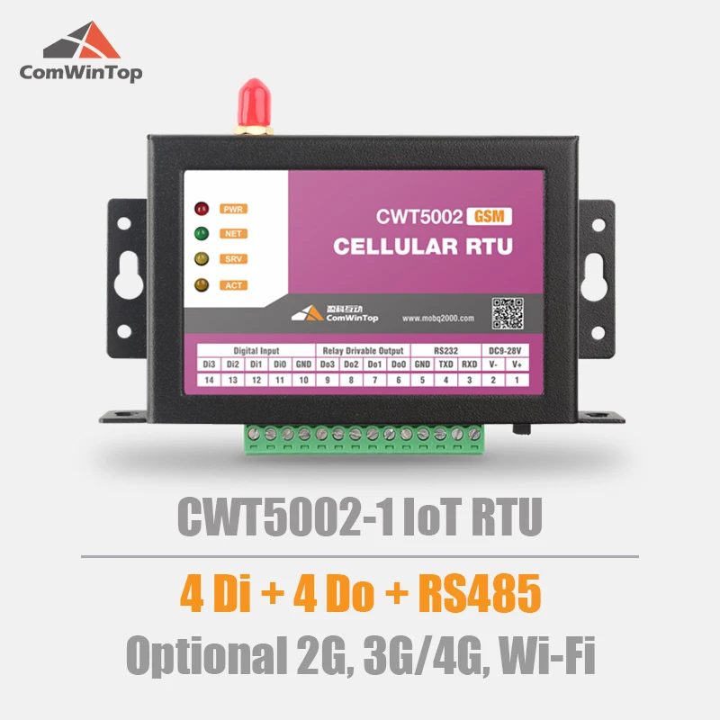 CWT5002-1 4DI 4DO Rs485 Modbus Rtu Gsm Gprs 4g Wi-Fi модем IoT шлюз