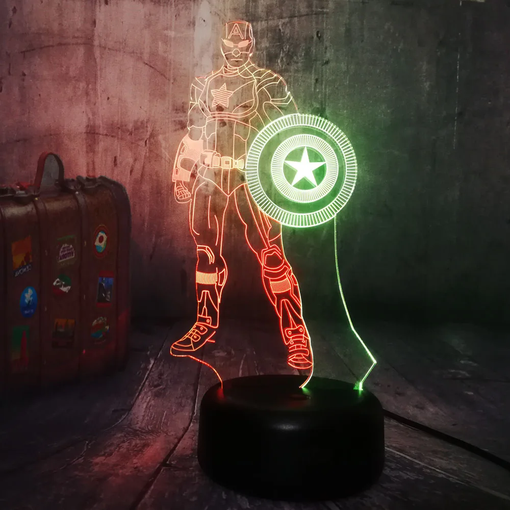 Lumiwell Movie Characters LED 3D Night Light Semidetached 7 colors Remote / Touch Switch