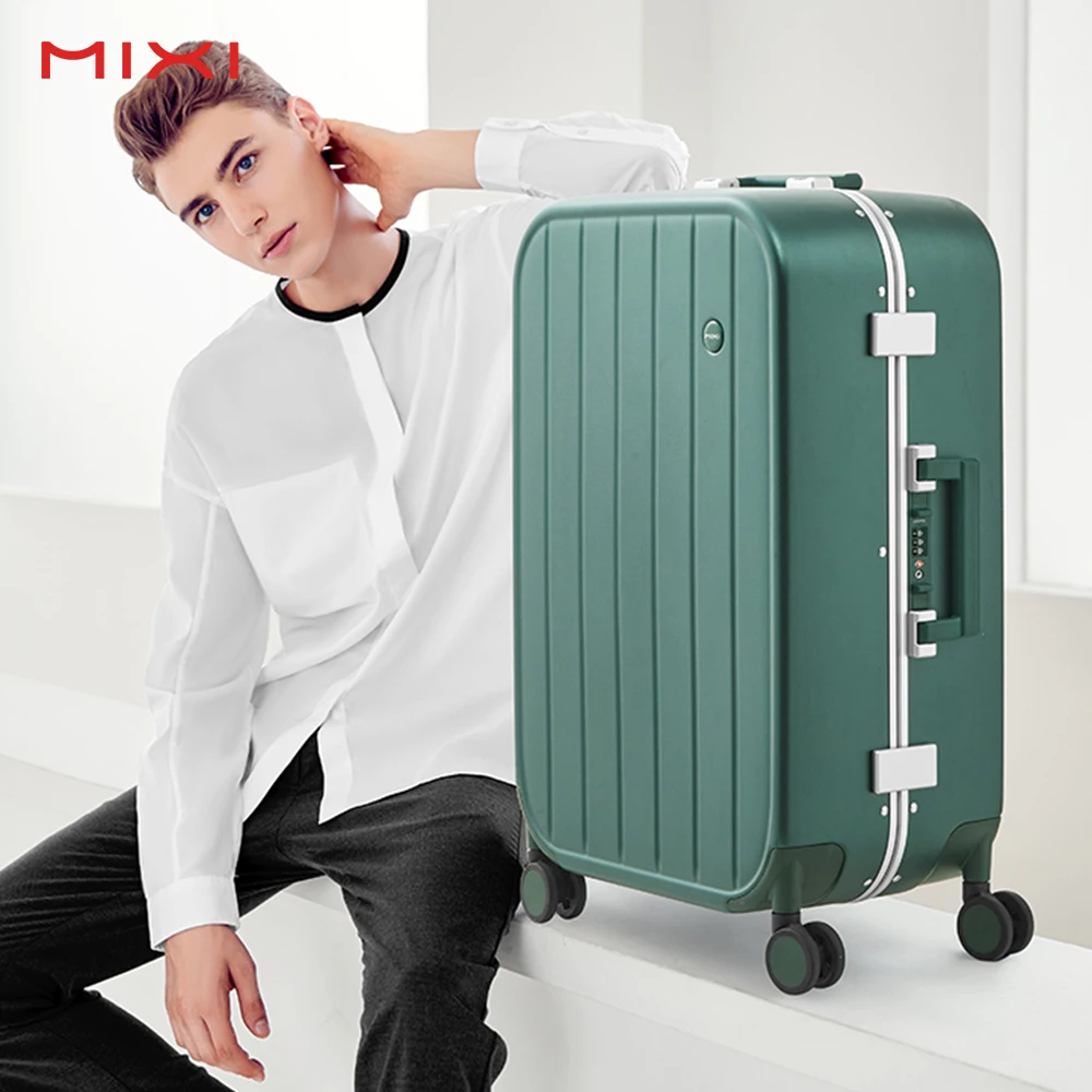 

The 3rd Generation Aluminum Frame Luggage Mixi Patent Design Suitcase Travel Rolling Trolley Case PC Spinner Wheels 20 24 M9266