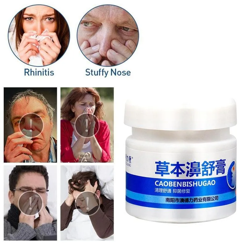 

20g Chinese Herbal Nasal Ointment Rhinitis Cream Nasal Relieve Itching Cream Nose care