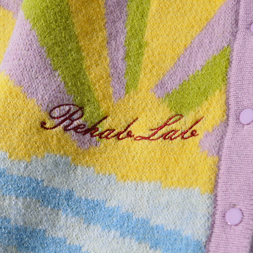 Кардиган женский вязаный с отложным воротником и длинным рукавом - купить по