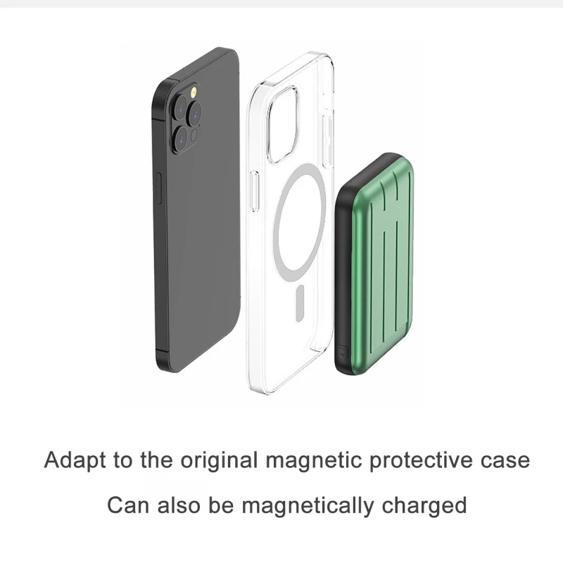 

5000mAh Back Clip Magnetic Suction 20W Charger 15W Wireless Charging Treasure Dropshipping HOT