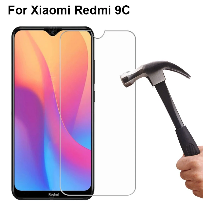 Защитное стекло закаленное для Xiaomi Redmi 9C | Мобильные телефоны и аксессуары