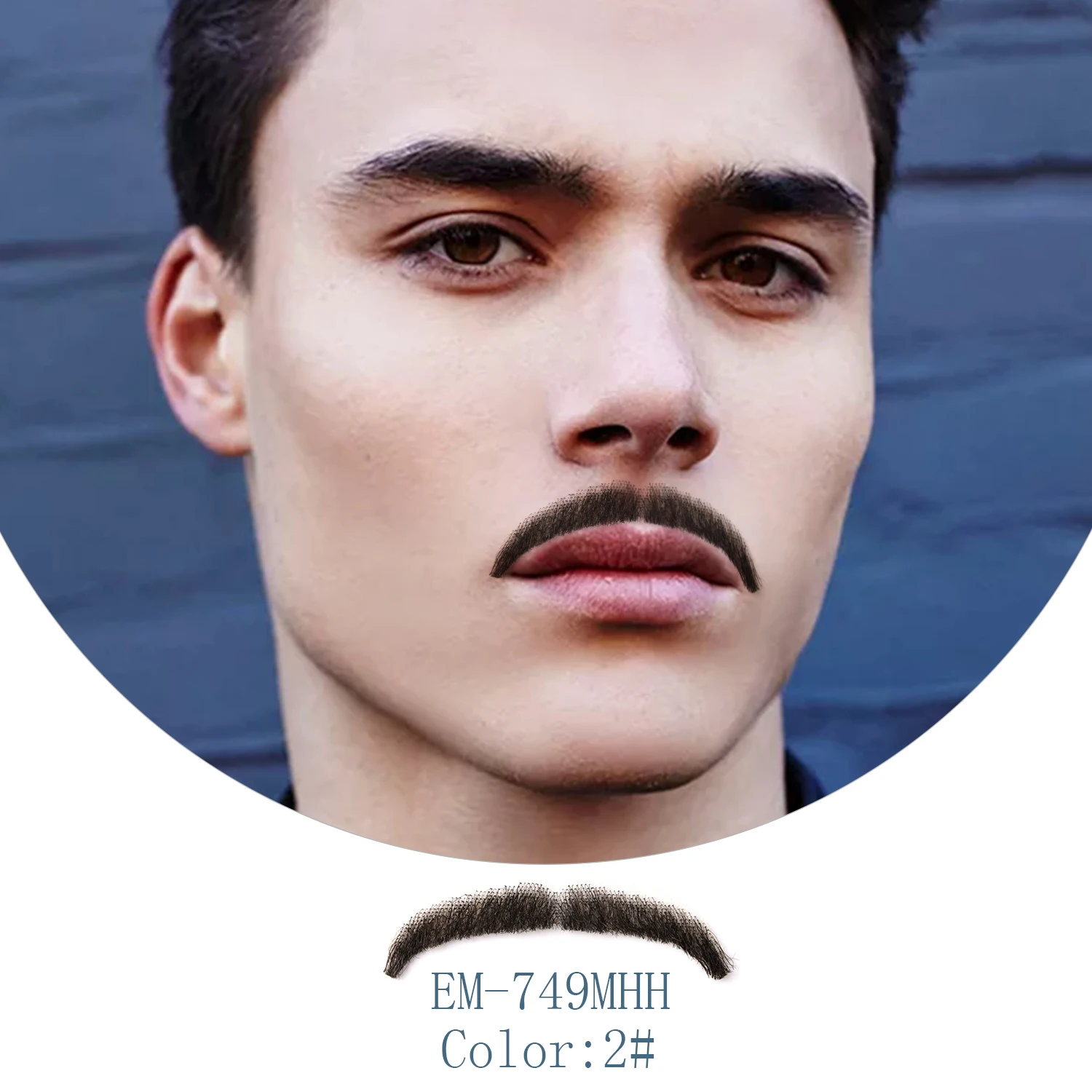 Искусственные усы Neitsi человеческие волосы ручной работы плетеные искусственные