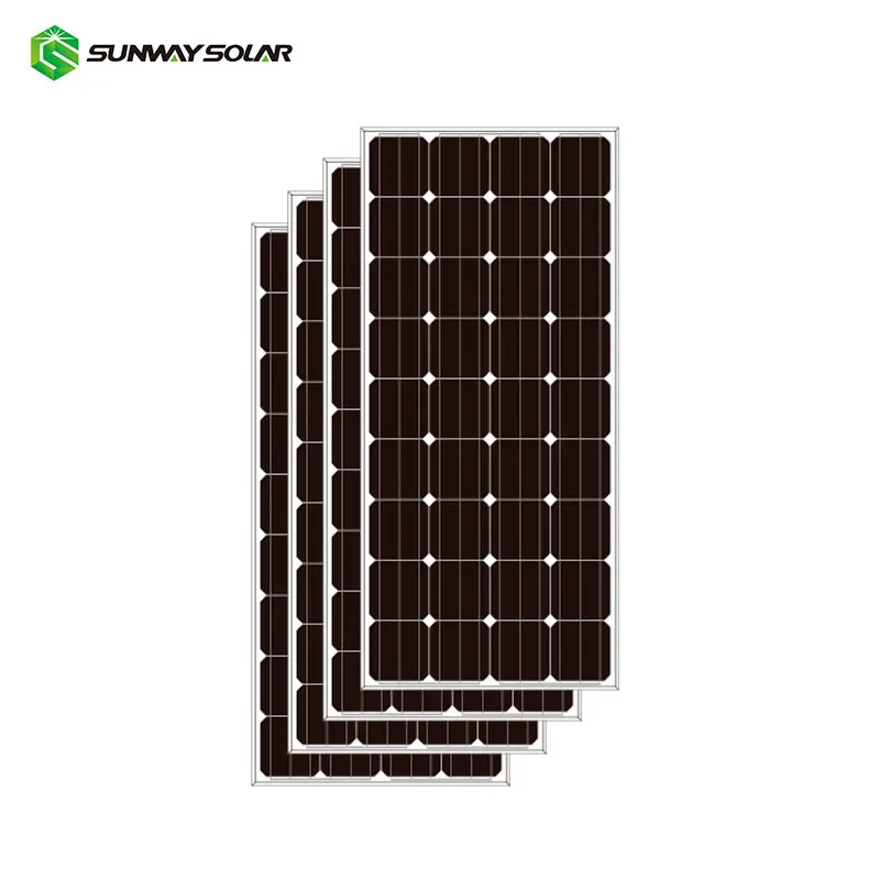 

Monocrystalline Kit 100w Solar Panel 100 Watt 12 Volts IP67 156*104.5 Cell Anodic Aluminium Alloy 25 Years SUNWAY
