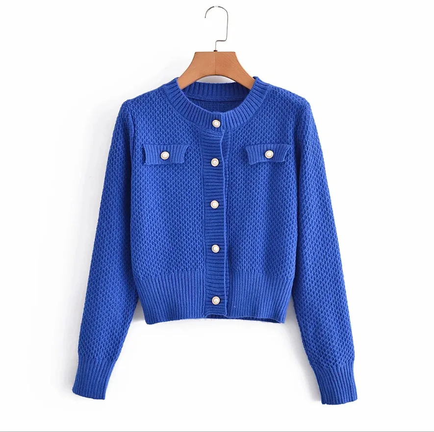 

Pinkou Women Basic Sweet Knitted Cardigan Long Sleeve Single Breasted Sweater Casual Outwear Coat Tops Mujer HA78