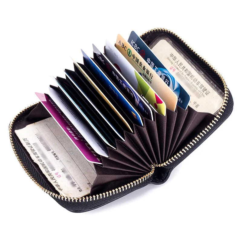 Женский кошелек органайзер из натуральной кожи с отделением для кредитных