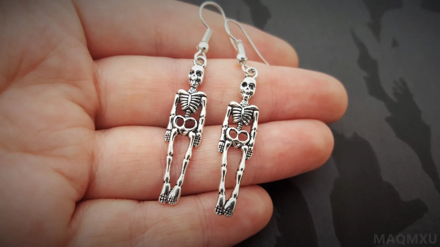 Новинка панковские висячие серьги скелетоны для Хэллоуина ночного клуба