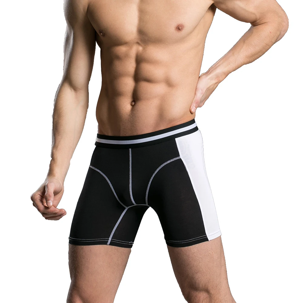 Трусы боксеры мужские из модала дышащие удобное нижнее белье длинные большие