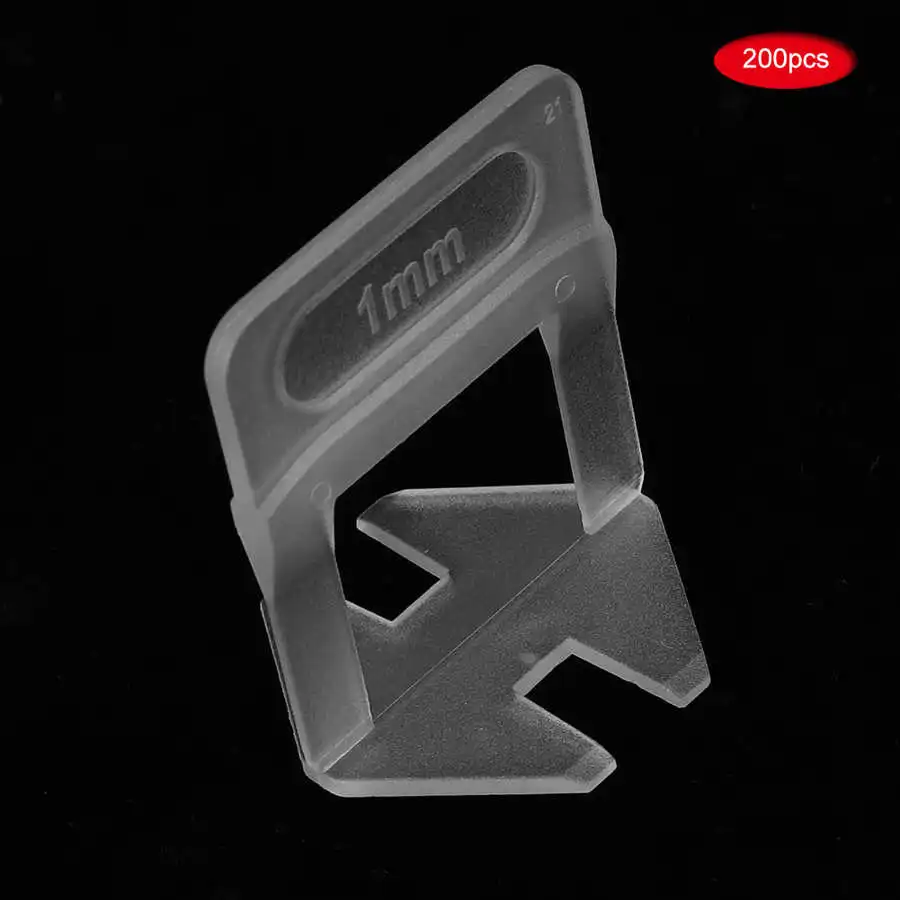 

200pcs 1mm Tile Leveler Spacer Base Clips Leveling System Tiling Aid Tool Drill Bit Set Woodworking Tool Set