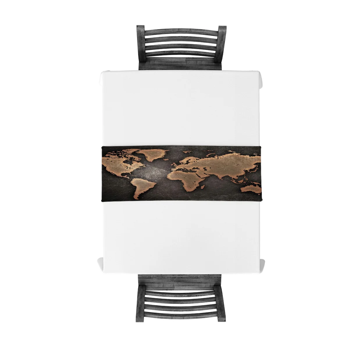 Ретро Карта мира настольная дорожка s скатерти для праздников винтажная