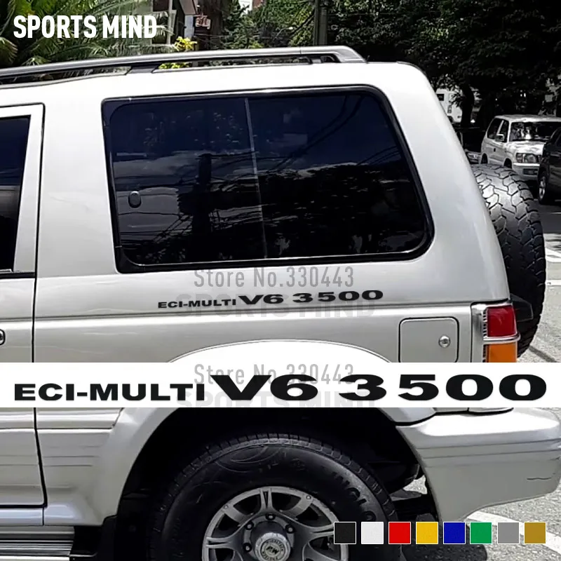 2 шт. ECI multi V6 3500 автомобильные наклейки автомобильный Стайлинг для Mitsubishi Pajero Sport