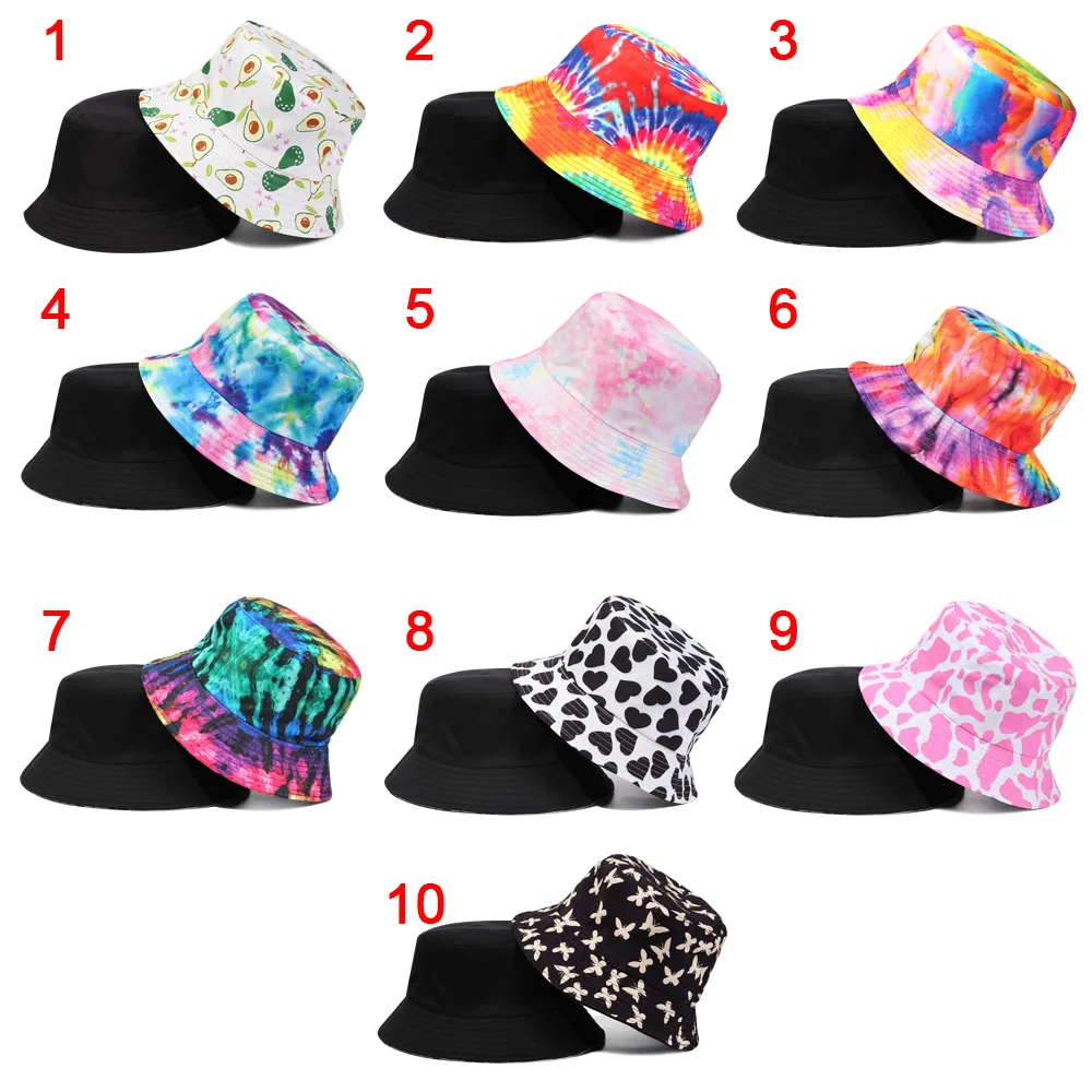 Новые весенние ведро вареный в рыбацком стиле Шапки Реверсивный двусторонняя