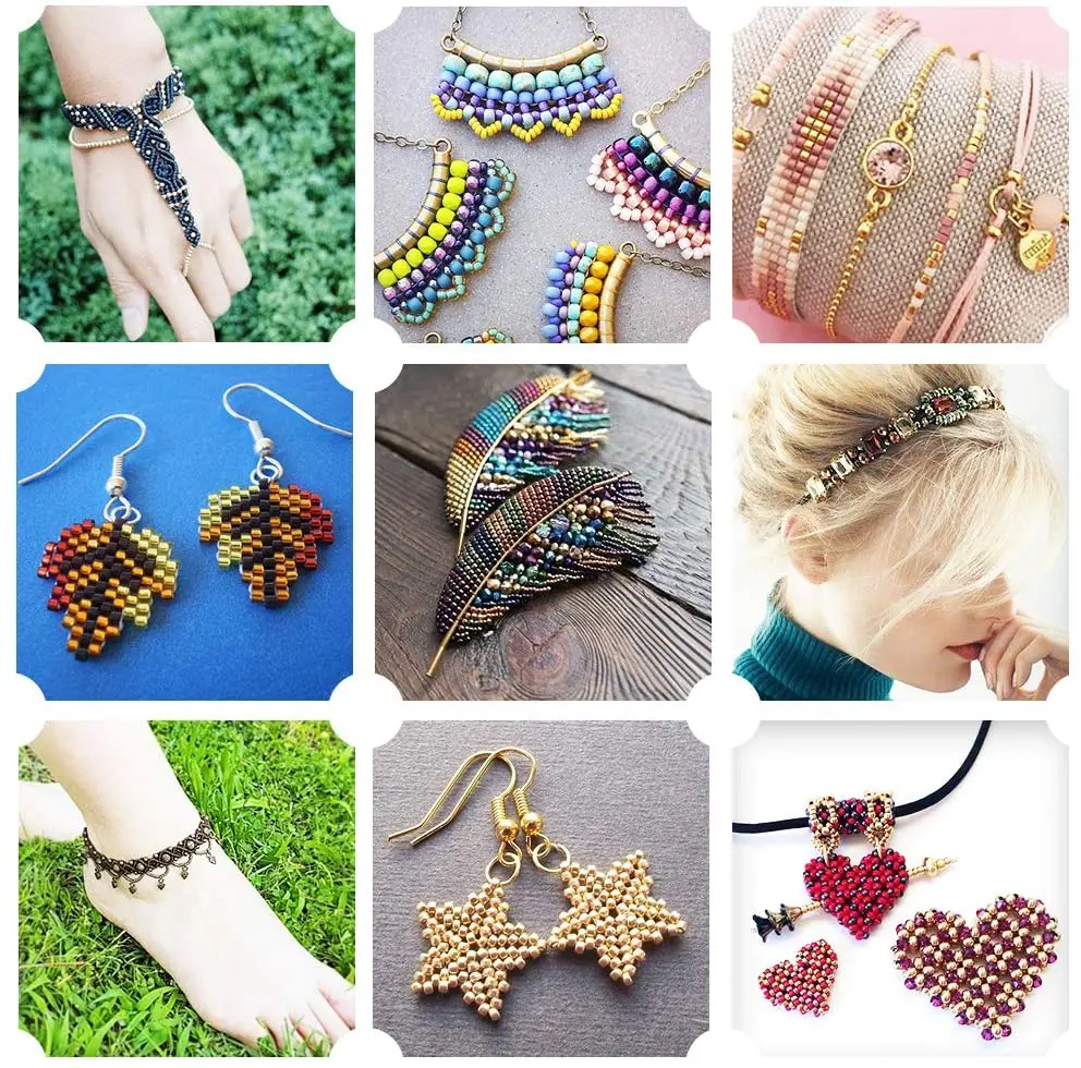 Стеклянные бусины Набор для изготовления браслетов ожерелий ювелирных изделий