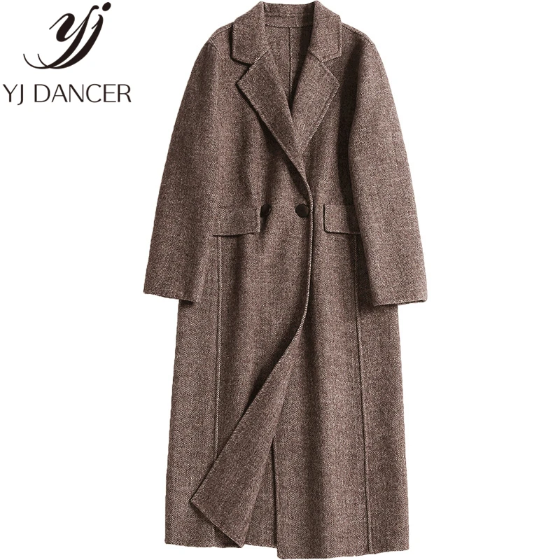 Специальная цена зимнее пальто женское кашемировое длинное новинка 2019 шерстяное