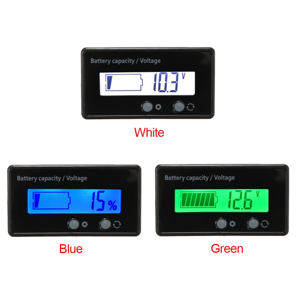 Индикатор емкости батареи тестер авто аксессуары свинцово кислотный ЖК экран
