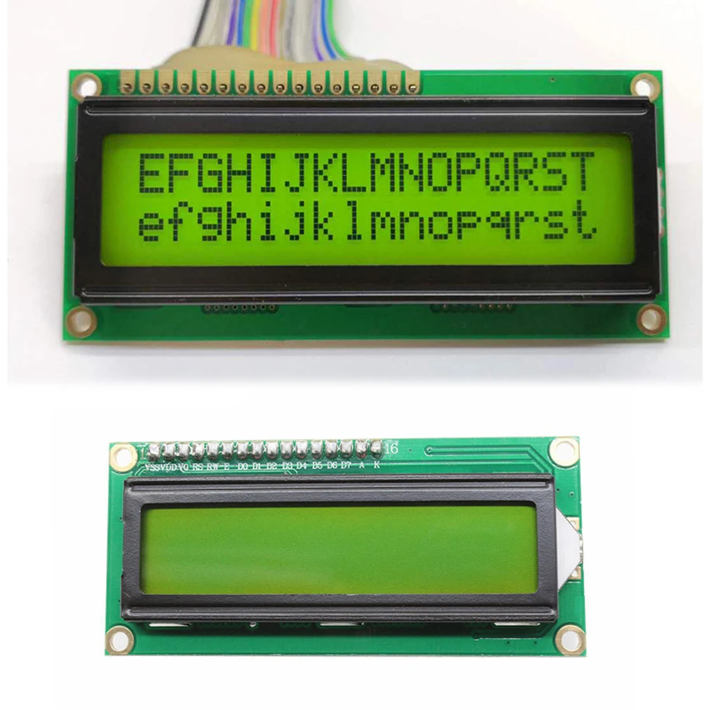 ЖК-дисплей 1602 Модуль зеленый экран 16x2 символ Module.1602 5V | Инструменты