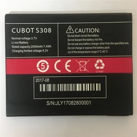 original cell phone battery s308 for cubot replacement batteries high capacity 2000mah smart mobile batteria