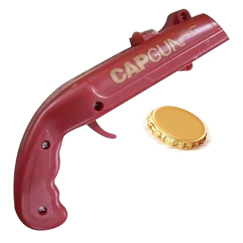 

4 Colors Cap Gun Bottle Opener Creative Beer Shooter Pistol Caps Drink Can Opening Gun Bottle Lids shape Bar Tool