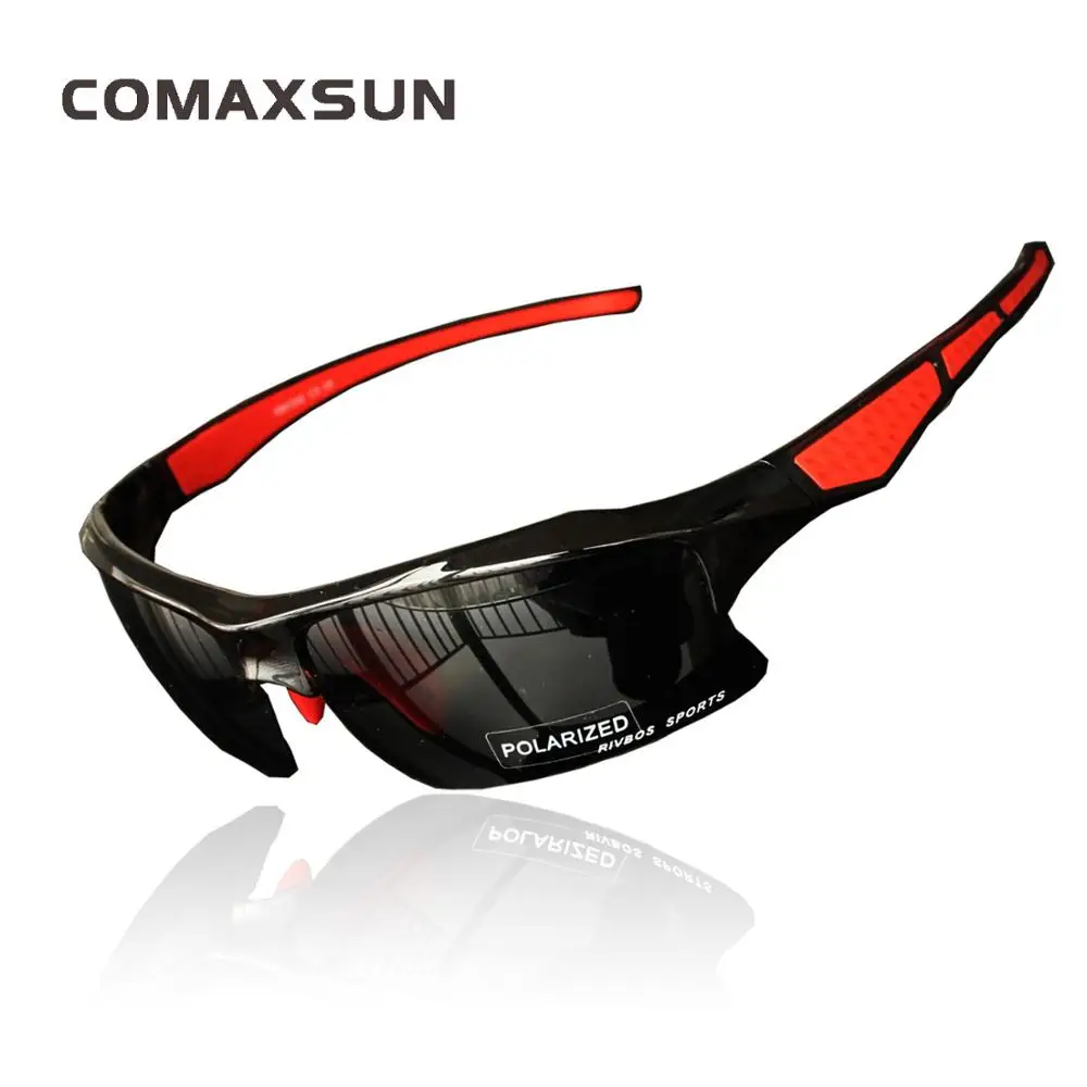 Style 2 Black Red Поляризационные Велоспорт очки велосипед велосипедный спорт защитные очки для занятий спортом на улице солнцезащитные очки для женщин UV 400 4 цвета - Цвет: Style 2 Black Red
