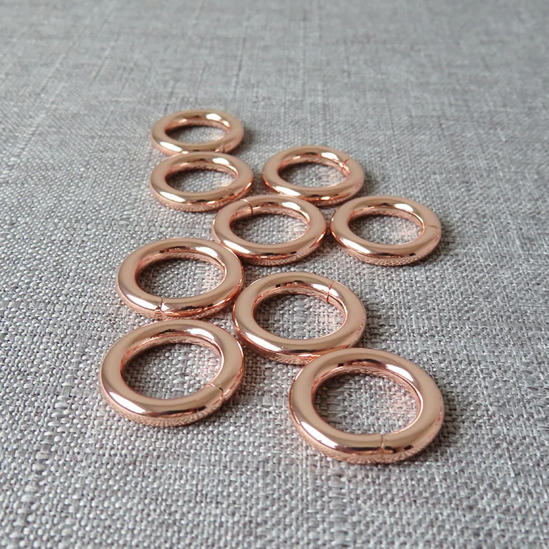 50 Pcs 15mm Heavy Duty Metal O Ring Belt Buckle Clasp For Bag Dog Pet Harness Backpack Straps Loop Smooth Pendants Accessories | Дом и сад