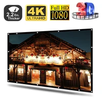 120 inches new no creases black sided foldable hd movie projector screen for projector 169 background cloth white